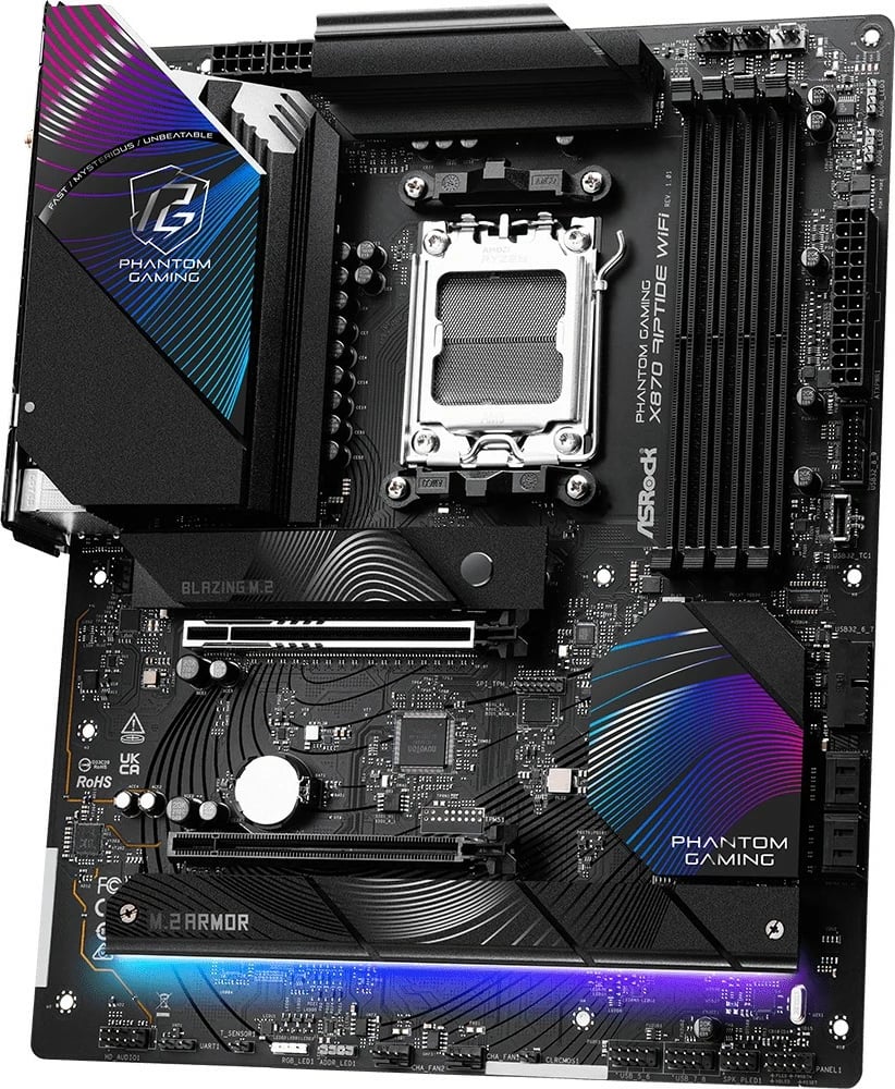 Pllakë amë ASRock X870 Riptide WiFi, Socket AM5, DDR5, 256 GB, e zezë