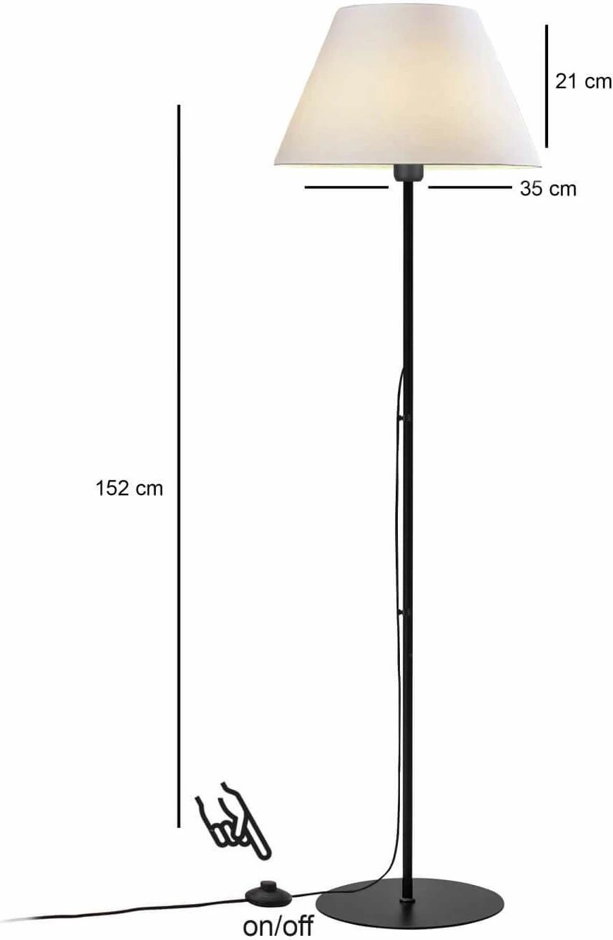 Llambë dyshemeje Opviq, ngjyrë krem, 241801