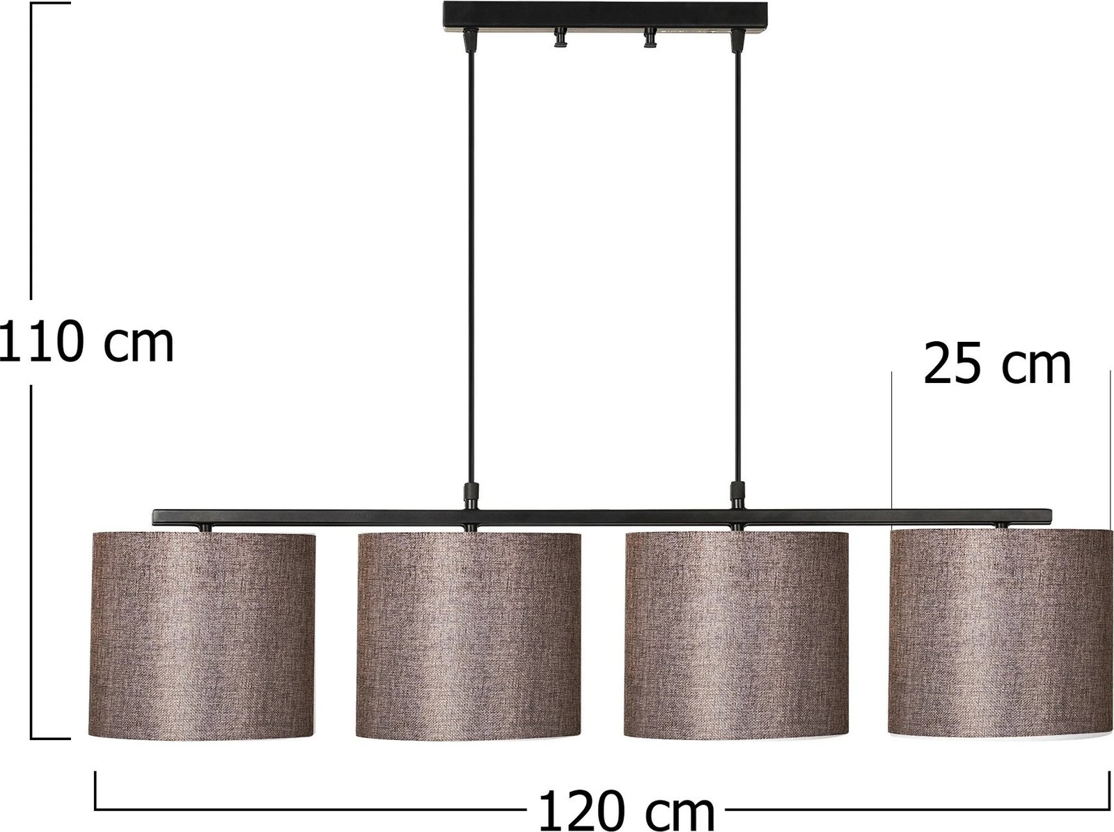 Llambadar Opviq, Valiz - 4701, ngjyrë e zezë dhe kafe
