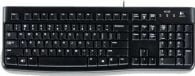 Tastierë Logitech K120, me kabllo, USB, QWERTZ, e zezë