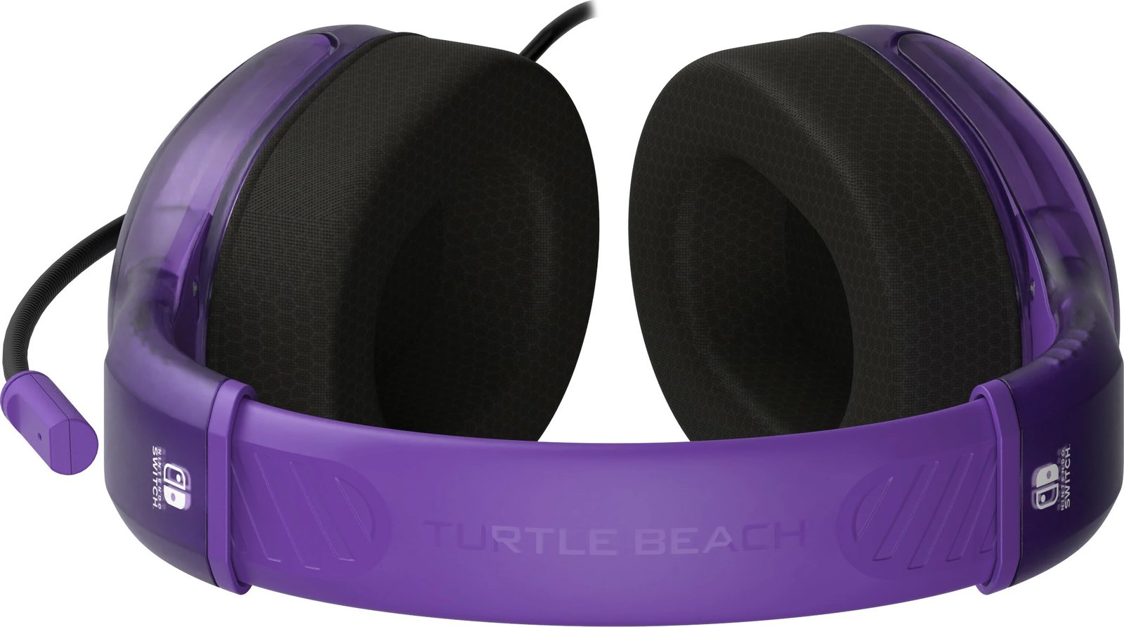 Kufje Turtle Beach Airlite Fit NS Ghost Lila, me mikrofon, për gaming, 3.5mm, e zezë/vjollcë