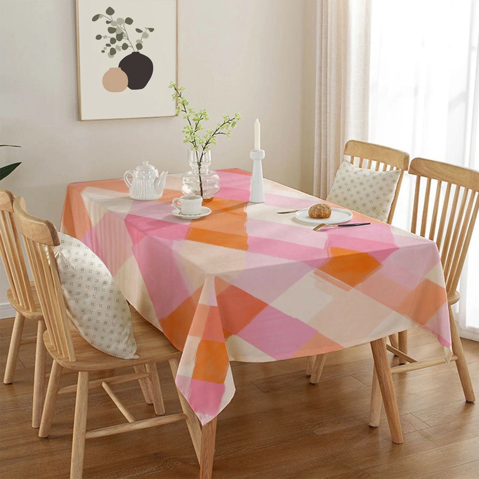 Mbulesë tavoline Hermia, shumëngjyrëshe, Asr-tblclt25-11, 140x300cm