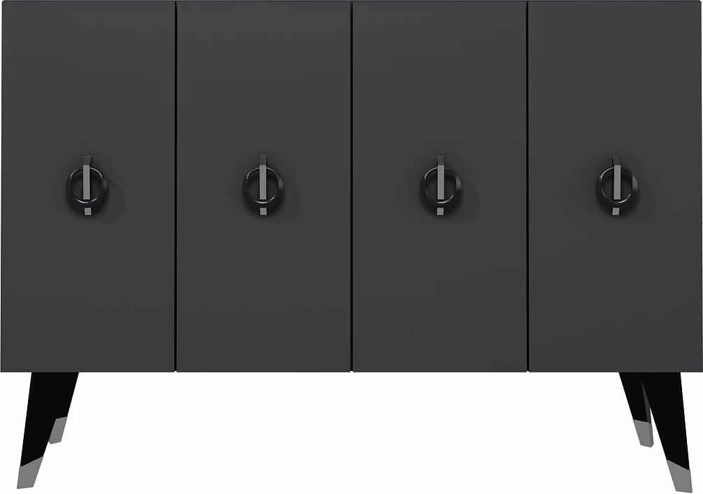 Konsol Skye Decor, antracit, e zezë, argjend, 8183KM-32