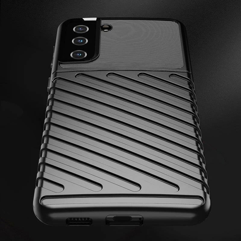 Mbështjellës Hurtel Thunder Case për Samsung Galaxy S22+, i zi