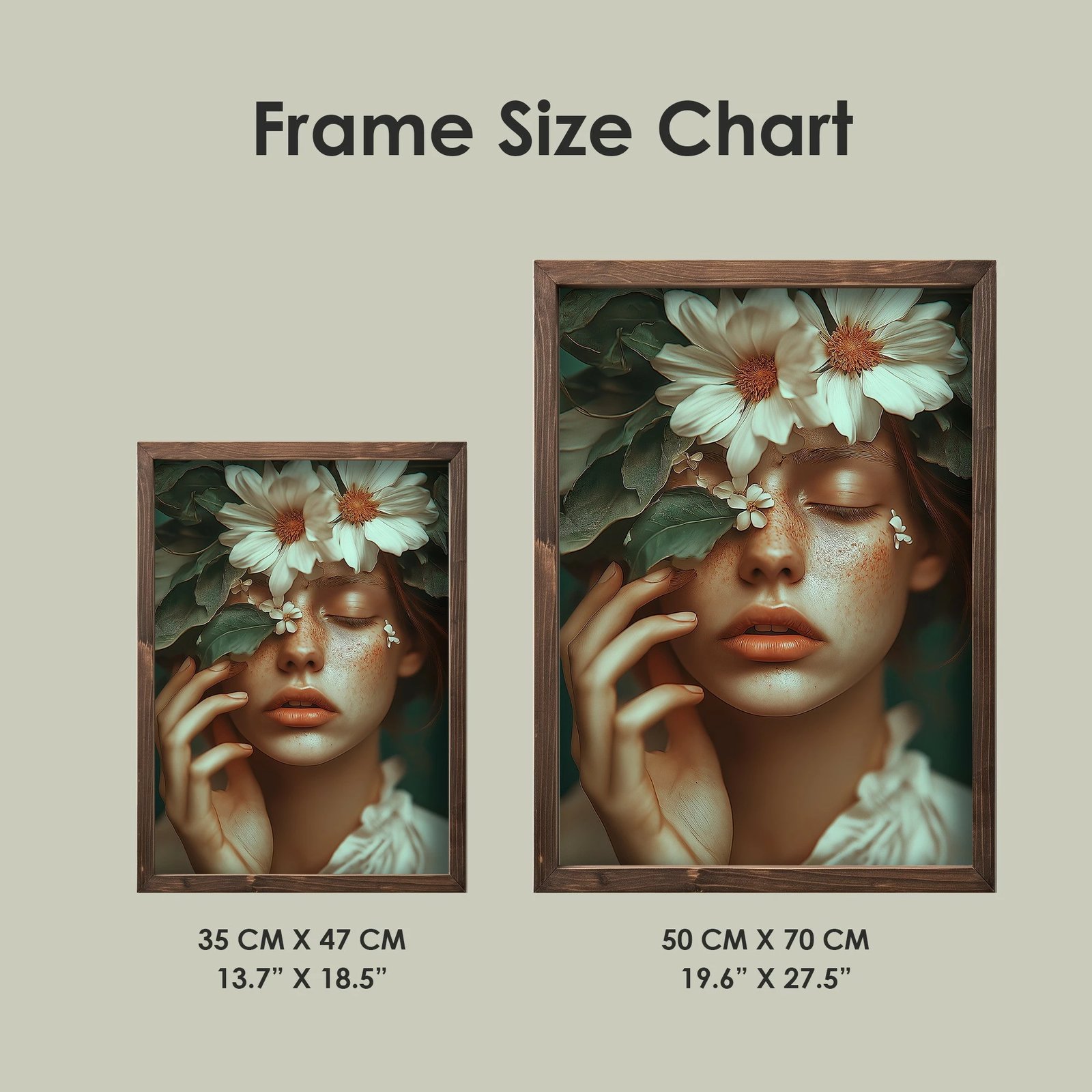 Pikturë dekorative me kornizë MDF, Wallity, TUN116-XL, shumëngjyrëshe, 50x70x3.5cm