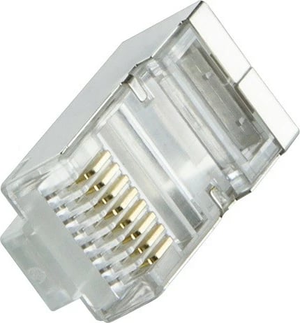Set konektorë RJ45 CAT.6 LogiLink MP0022, 100 copë, i mbrojtur, zi