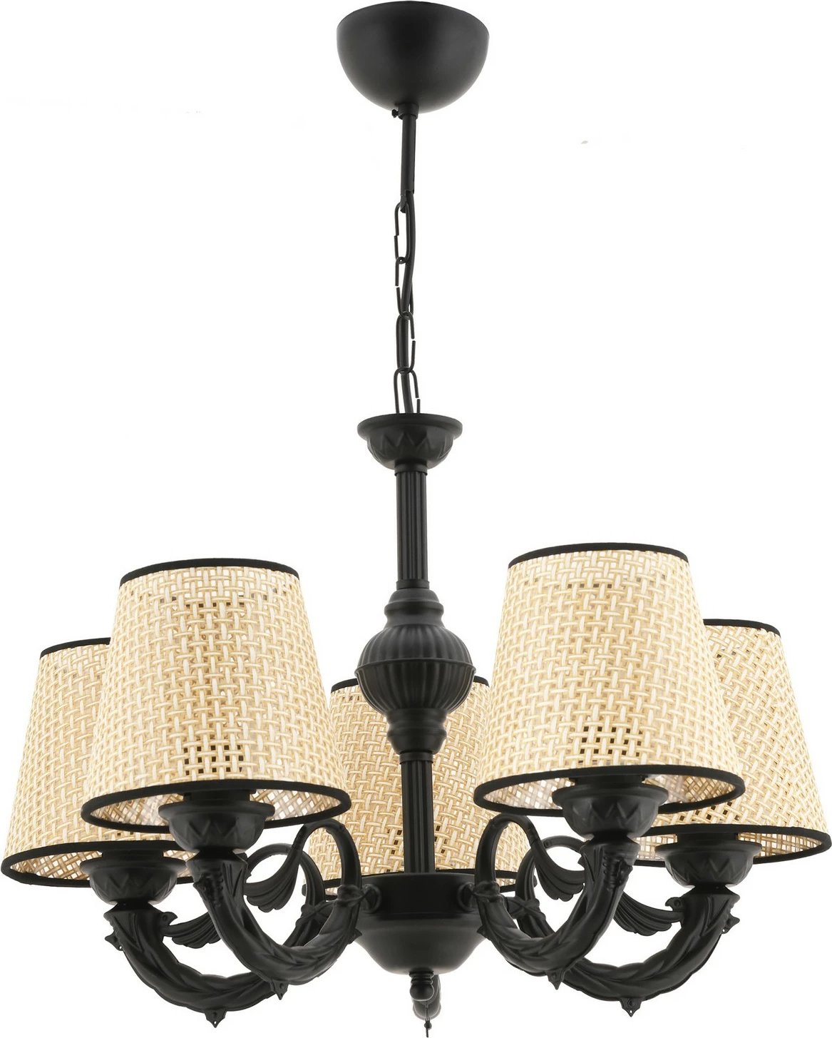 Llambadar Opviq Fiona, korale, ngjyrë e zezë dhe krem