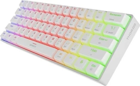 Tastierë mekanike Genesis Thor 660 G2, RGB, Gateron Brown, e bardhë