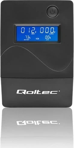 UPS Qoltec Monolith 1 kVA 600 W, 2 dalje AC, Ekran LCD, i zi UPS Qoltec Monolith 1 kVA 600 W, 2 dalje AC, Ekran LCD, i zi