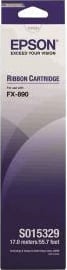Shirit printimi, Epson, C13S015329 për FX-890, jetëgjatësi 7.5 milion karaktere, i pëlhurt, zi