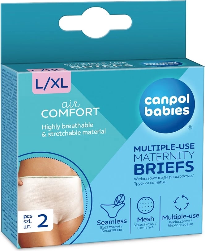 Pantallona të brendshme pas lindjes Canpol Babies L/XL për gra, 2 copë