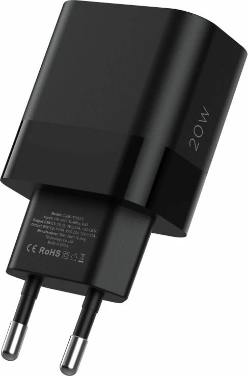 Karikues rrjeti Tech-Protect C20W, 2x USB-C PD 20W, i zi