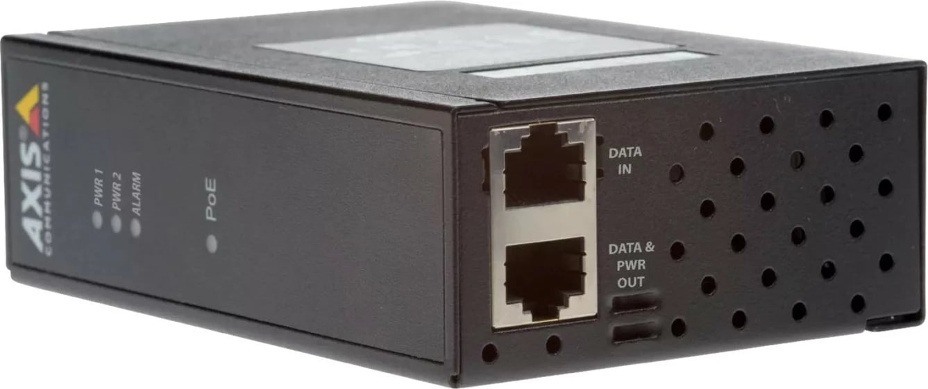 Midspan industrial Axis 01154-001, Gigabit Ethernet, 60 W, e zezë