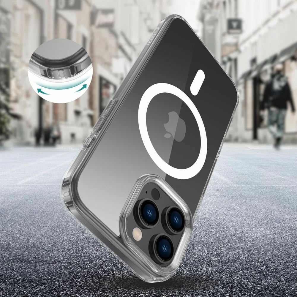 Mbështjellës Tech-Protect FlexAir Hybrid MagSafe për Samsung Galaxy S24 FE, Transparent