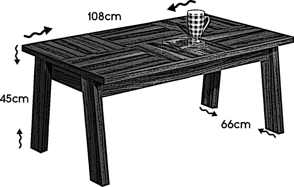 Tavolinë kafeje Hanah Home, Story, ngjyrë kafe