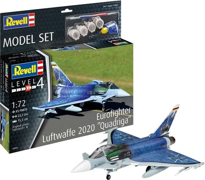 Set model Revell Eurofighter Luftwaffe 2020 "Quadriga", 1:72, shumëngjyrësh