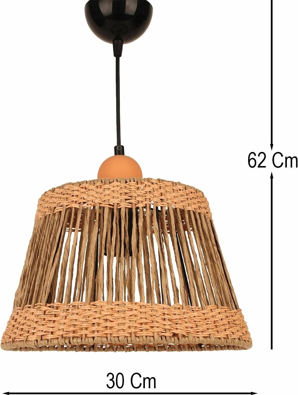 Llambë tavani Opviq, kapak rafie, portokalli, BK053 Llambë tavani Opviq, kapak rafie, portokalli, BK053