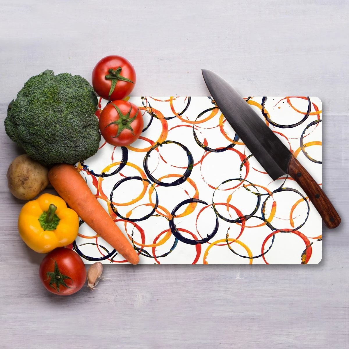 Dërrasë prerëse xhami, shumëngjyrëshe, Hermia Ckt132 - 30x40cm Dërrasë prerëse xhami, shumëngjyrëshe, Hermia Ckt132 - 30x40cm