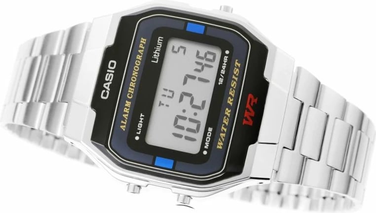 Orë dore unisex Casio, argjend