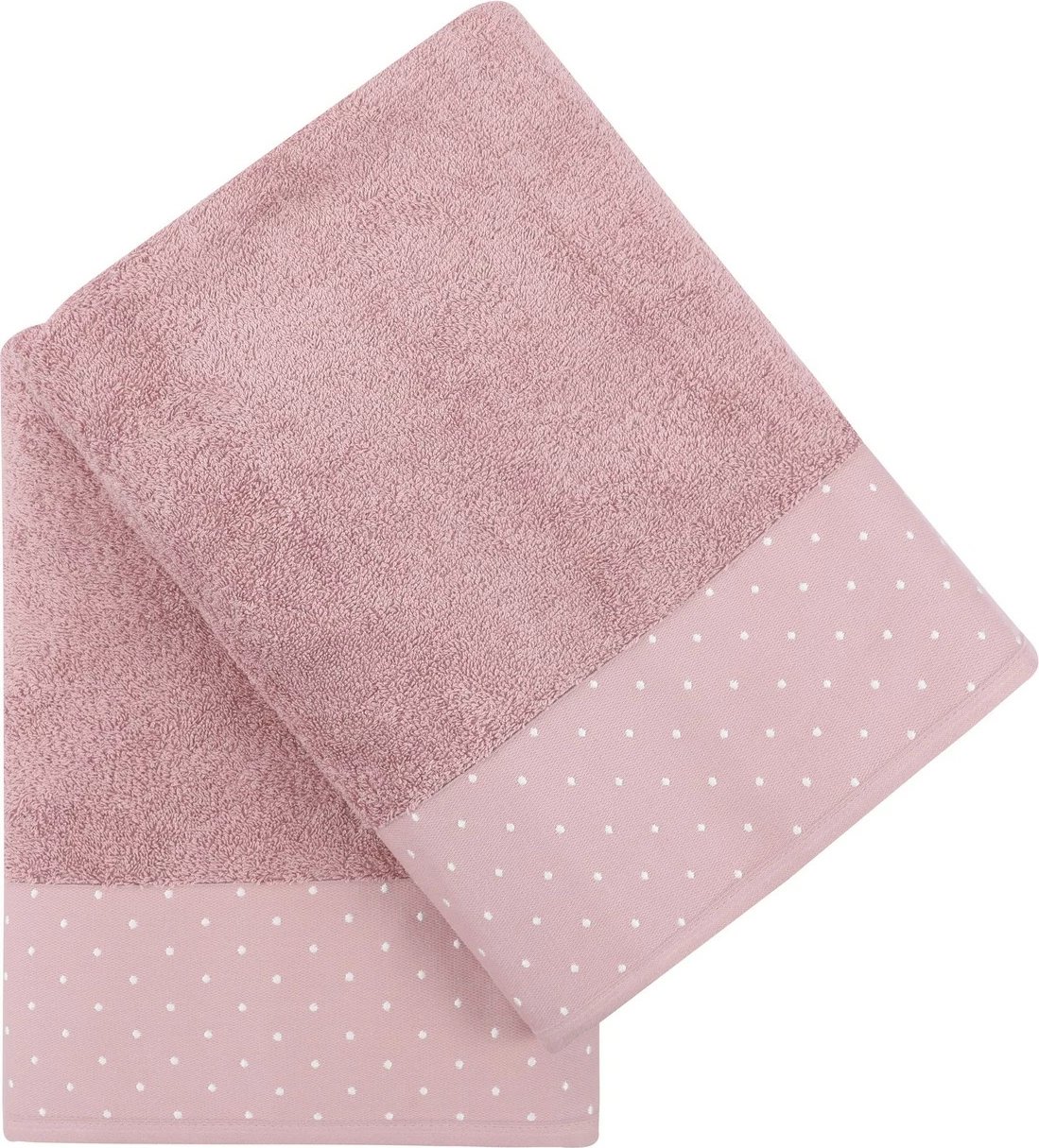 Set peshqirësh për banjo (2 copë), Mijölnir, Pitircik, ngjyrë trëndafili i zbehtë