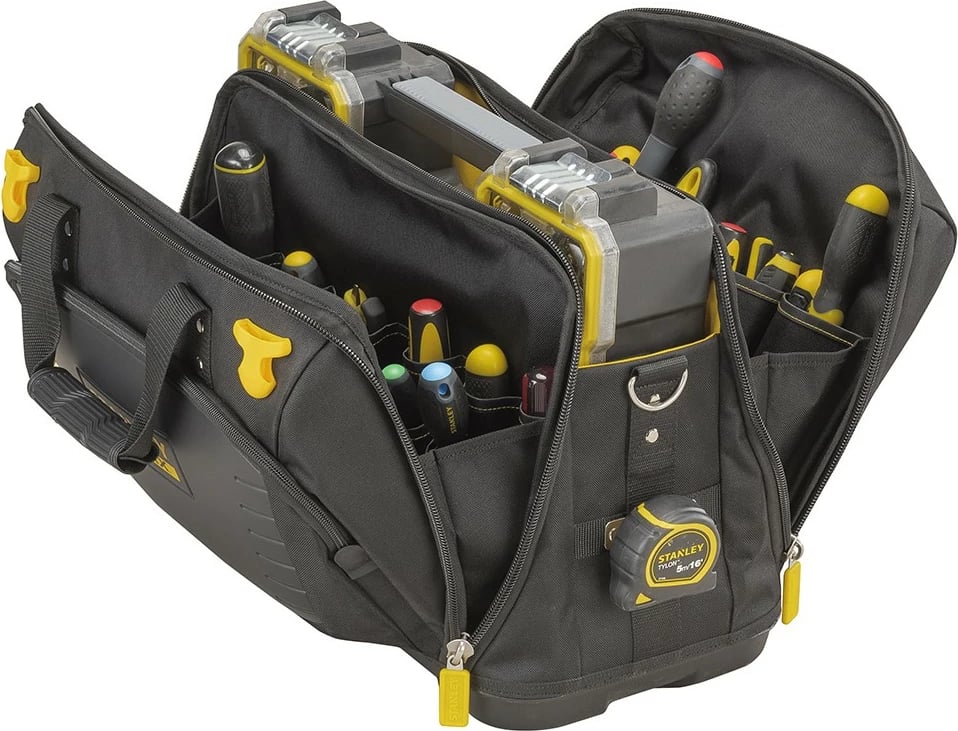 Çantë pune Stanley FATMAX Quick Access Open Bag, najlon/plastikë, 485x285x340mm, zi/verdhe