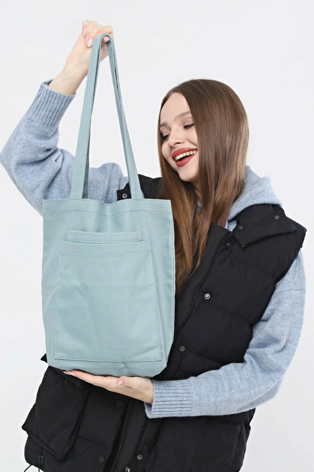 Çantë tote Zoozie Bags, 2121, ngjyrë kaltër