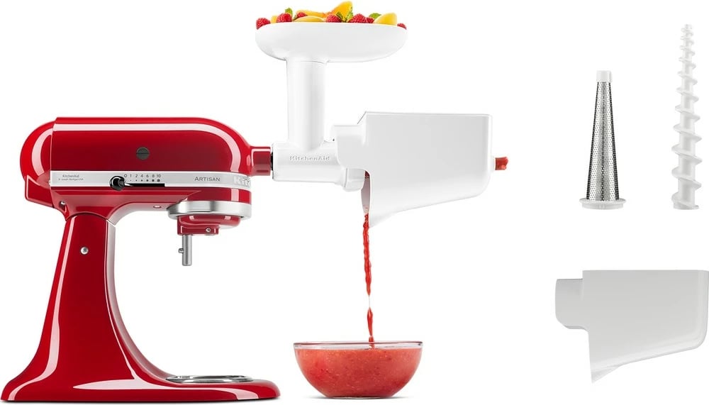 Set aksesorësh KitchenAid 5KSM2FPPC, 3 pjesë, për mikser, kuqe