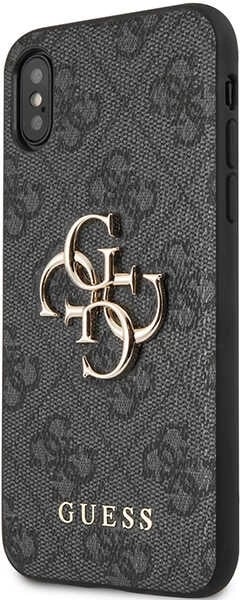 Mbështjellës Guess 4G Big Metal Logo për iPhone X/XS, Gri