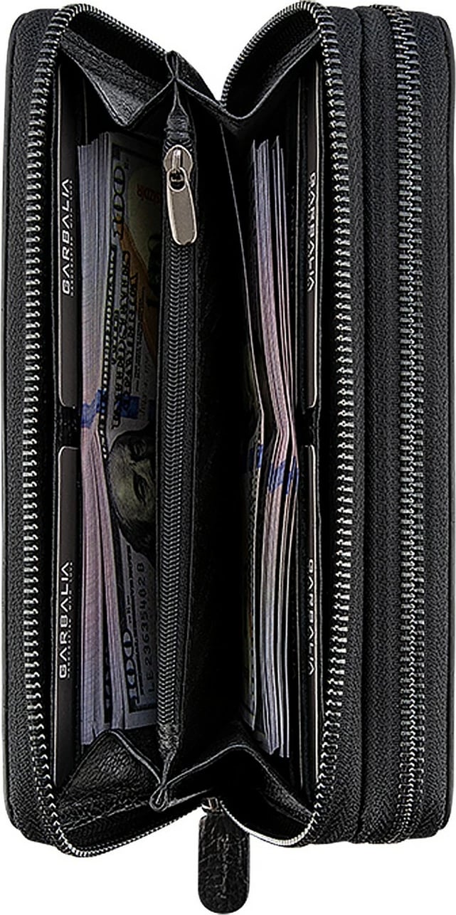 Portofol uniseks Zoozie Bags Orleans, ngjyrë e zezë