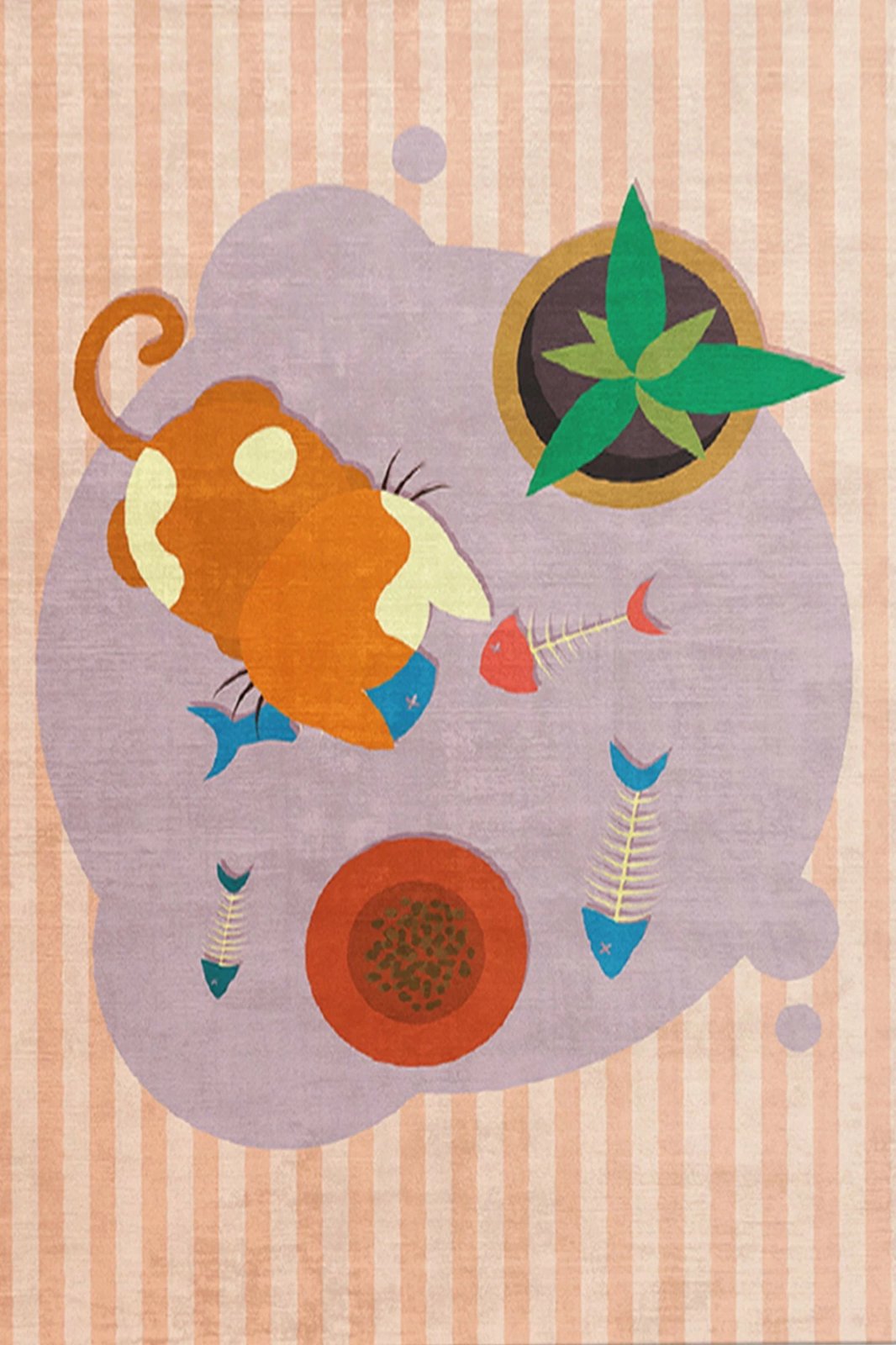 Qilim për korridor, shumëngjyrësh, Conceptum Hypnose, KHMFESTO032KEÇE, 100x150cm