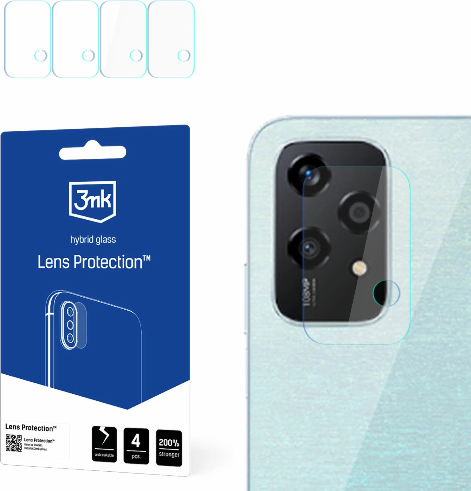 Mbrojtës xhami për kamerë 3mk Protection për Honor 200 Lite