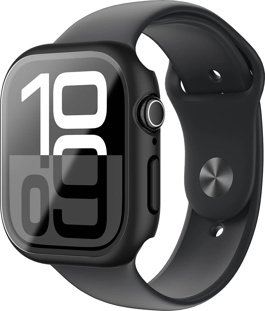 Mbështjellës AmazingThing Radix Glass për Apple Watch 42mm, i zi