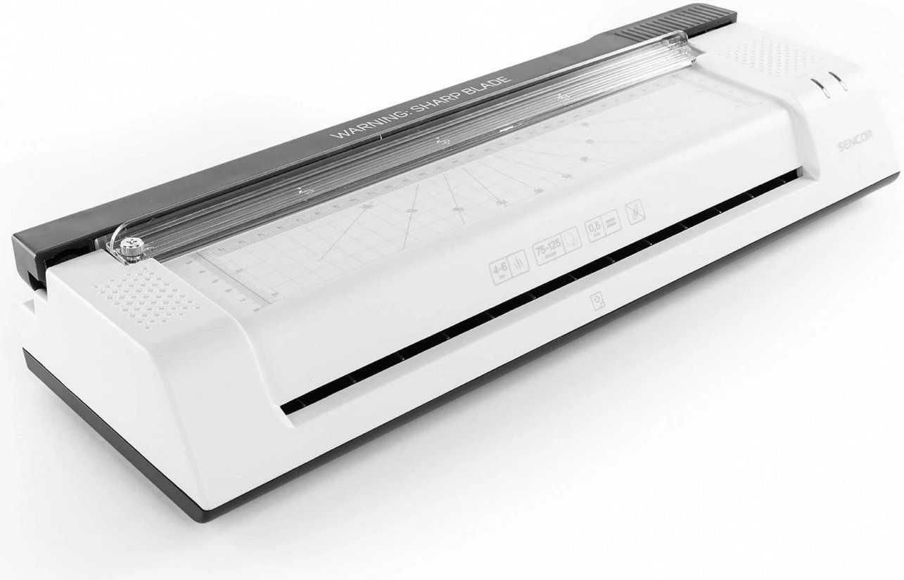 Laminator 2n1 Sencor SLA 350 A3 2x75–2x125 µm me gilotinë, i bardhë