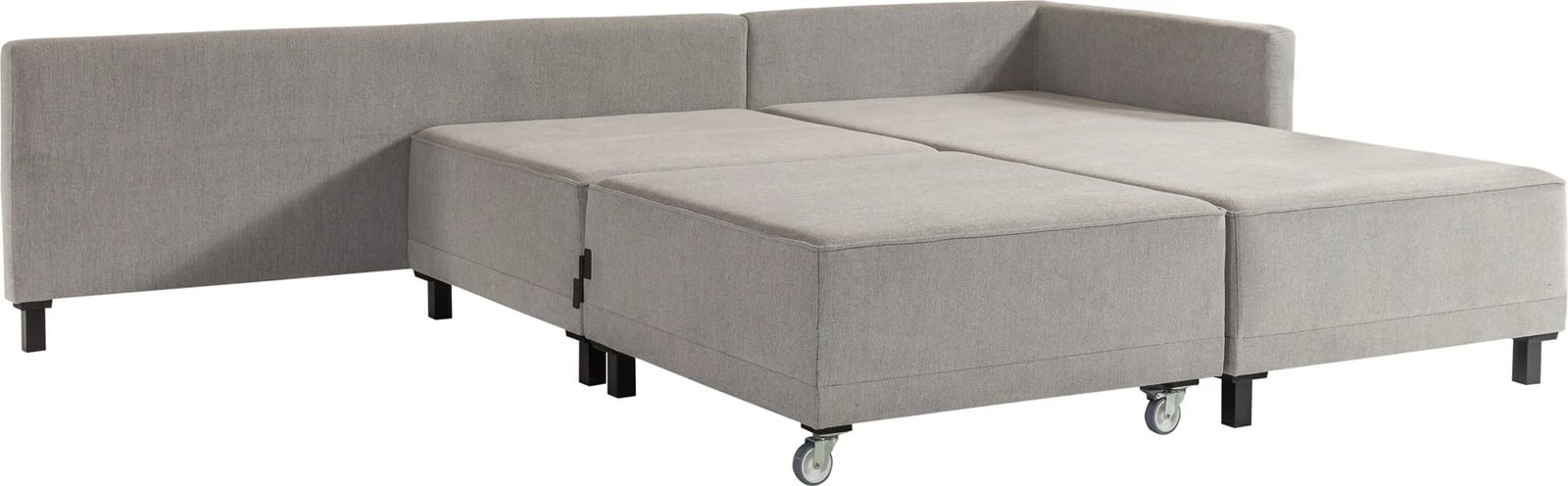 Kënd divan-krevat Atelier del Sofa, Matris, anë e djathtë, ngjyrë gri