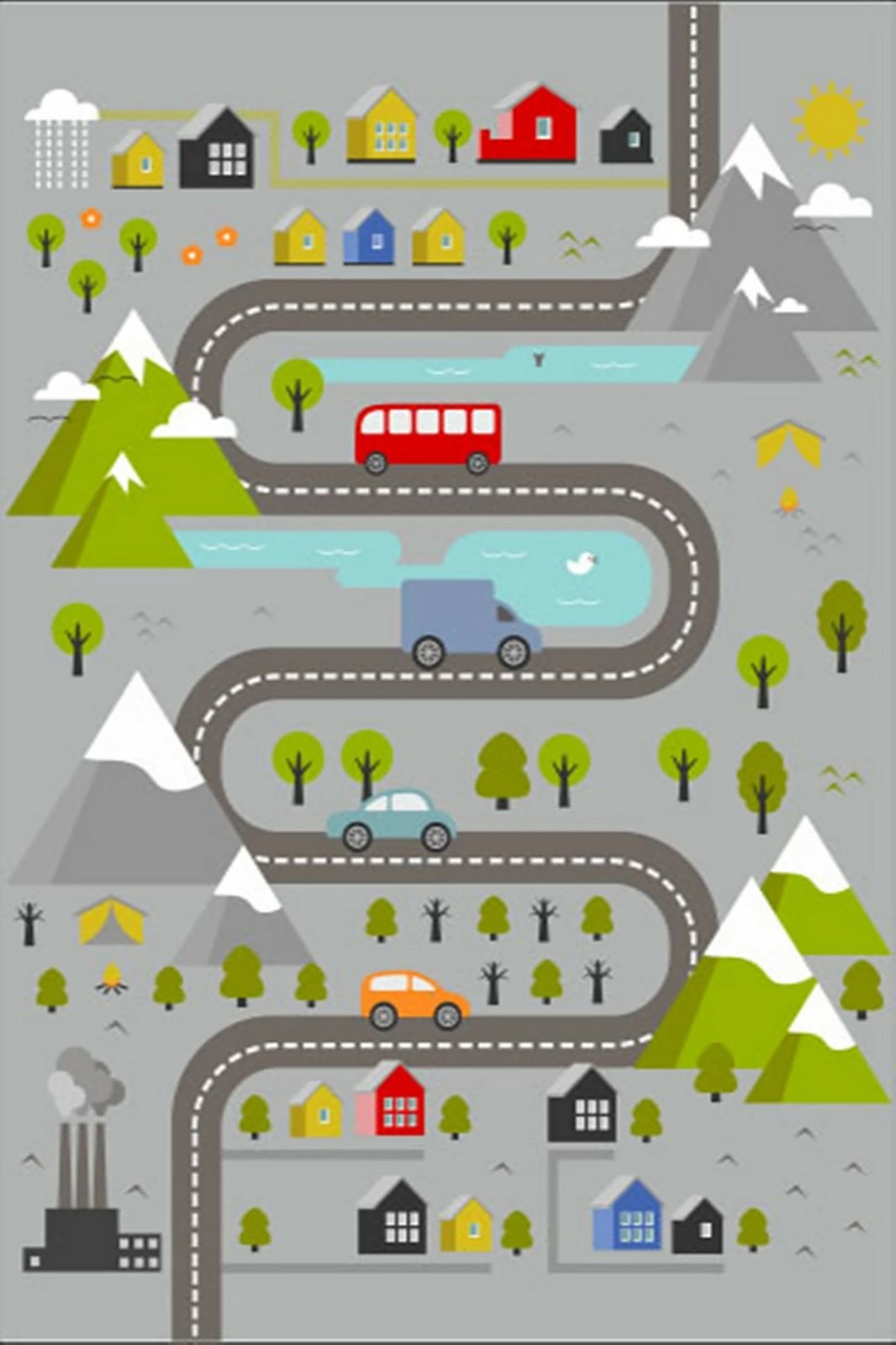 Qilim për korridor, shumëngjyrësh, Conceptum Hypnose, ELS632, 80x200cm