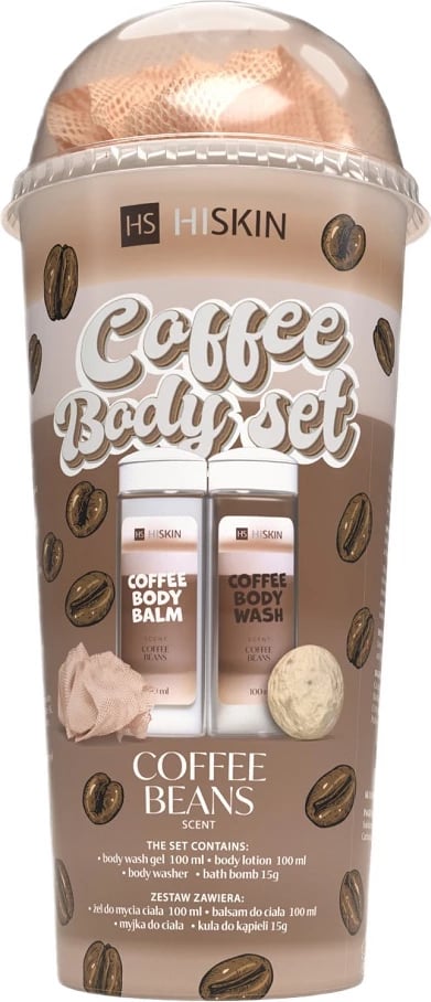 Set për trup HiSkin Coffee Body Set për femra, 4 copë