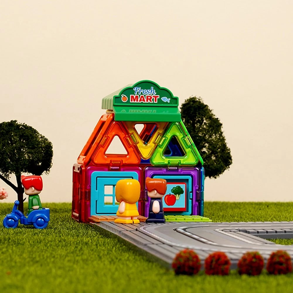 Set ndërtimi Magformers Town Set - Mart, 22 pjesë, Shumëngjyrësh