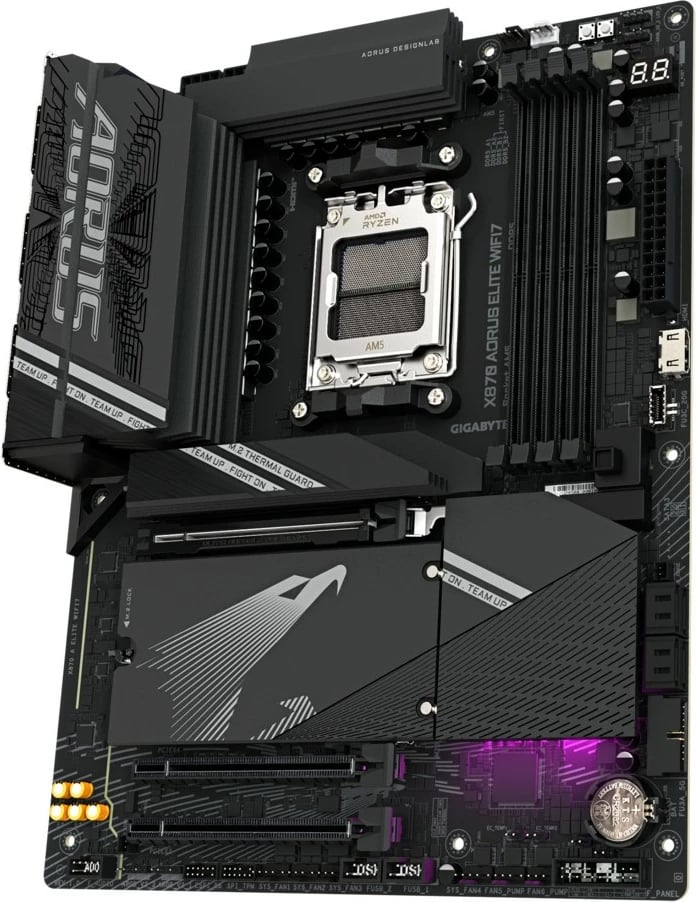 Pllakë amë Gigabyte X870 A ELITE WIFI7, Socket AM5, ATX, 4x DDR5, HDMI/USB-C, E zezë