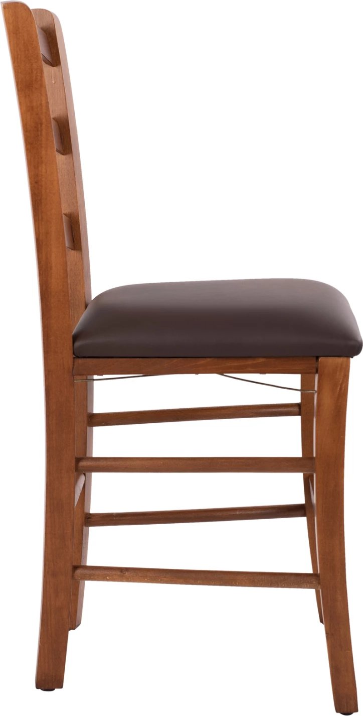 Karrige ngjyrë arre Paros FH5584 me ulëse kafe PU 43x40x88 cm