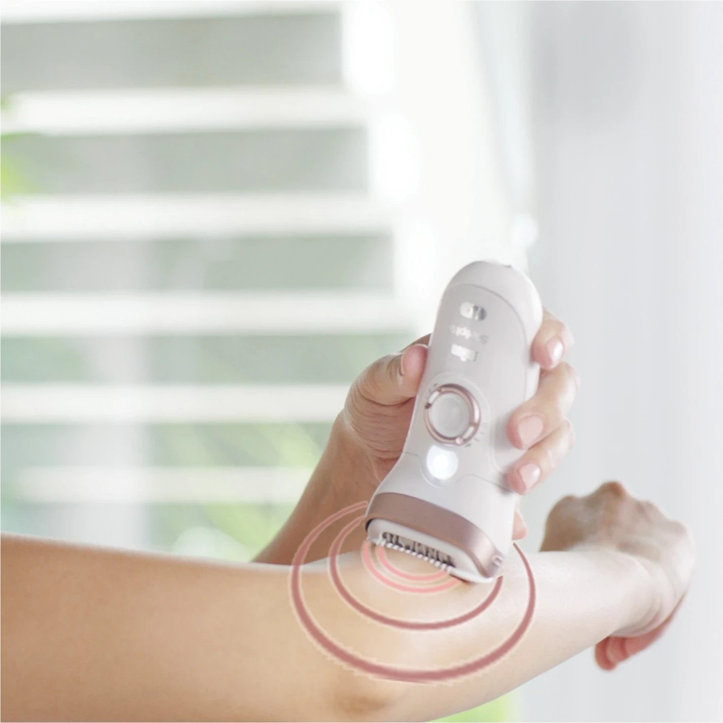 Epilator Braun Silk-épil 9-890 SensoSmart, për femra, bardhë-rozë