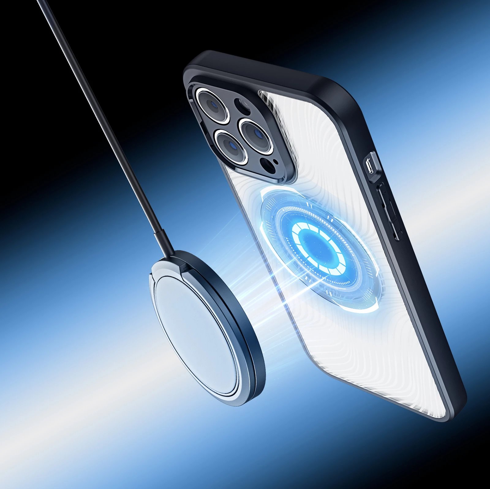 Mbështjellës i blinduar Dux Ducis Aimo Mag për iPhone 14 Pro, MagSafe, zi