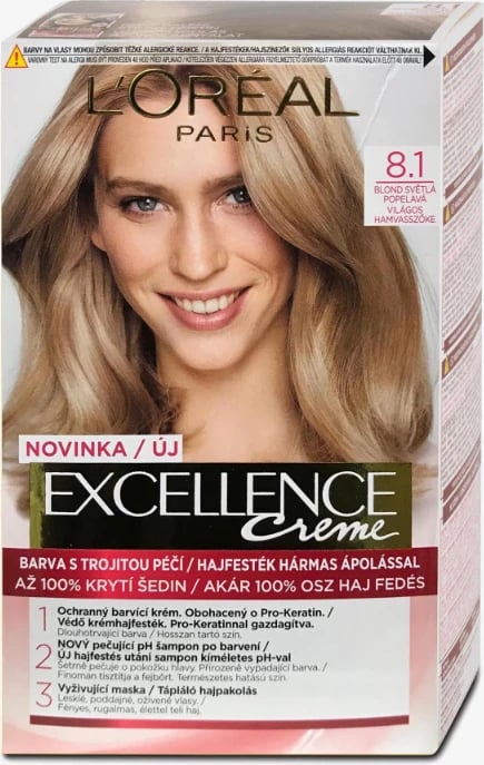 Ngjyrë për flokë Loreal Exellence no. 8.1,