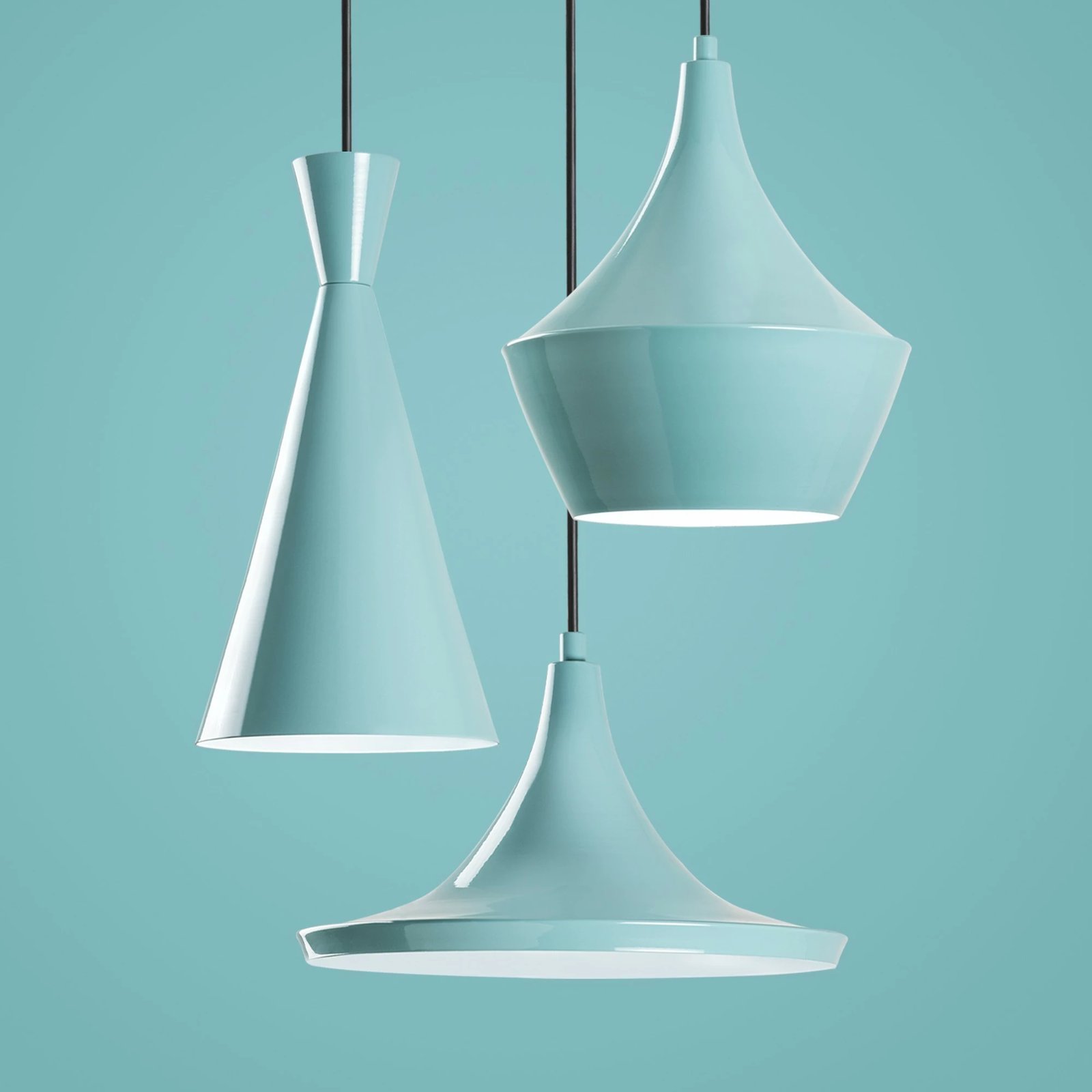 Llambë tavani Opviq Tom, ngjyrë turquoise, 3 pjesë