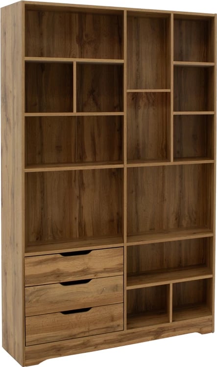 Raft librash Lucinda, ngjyrë sonoma, 120x29.8x180.5cm