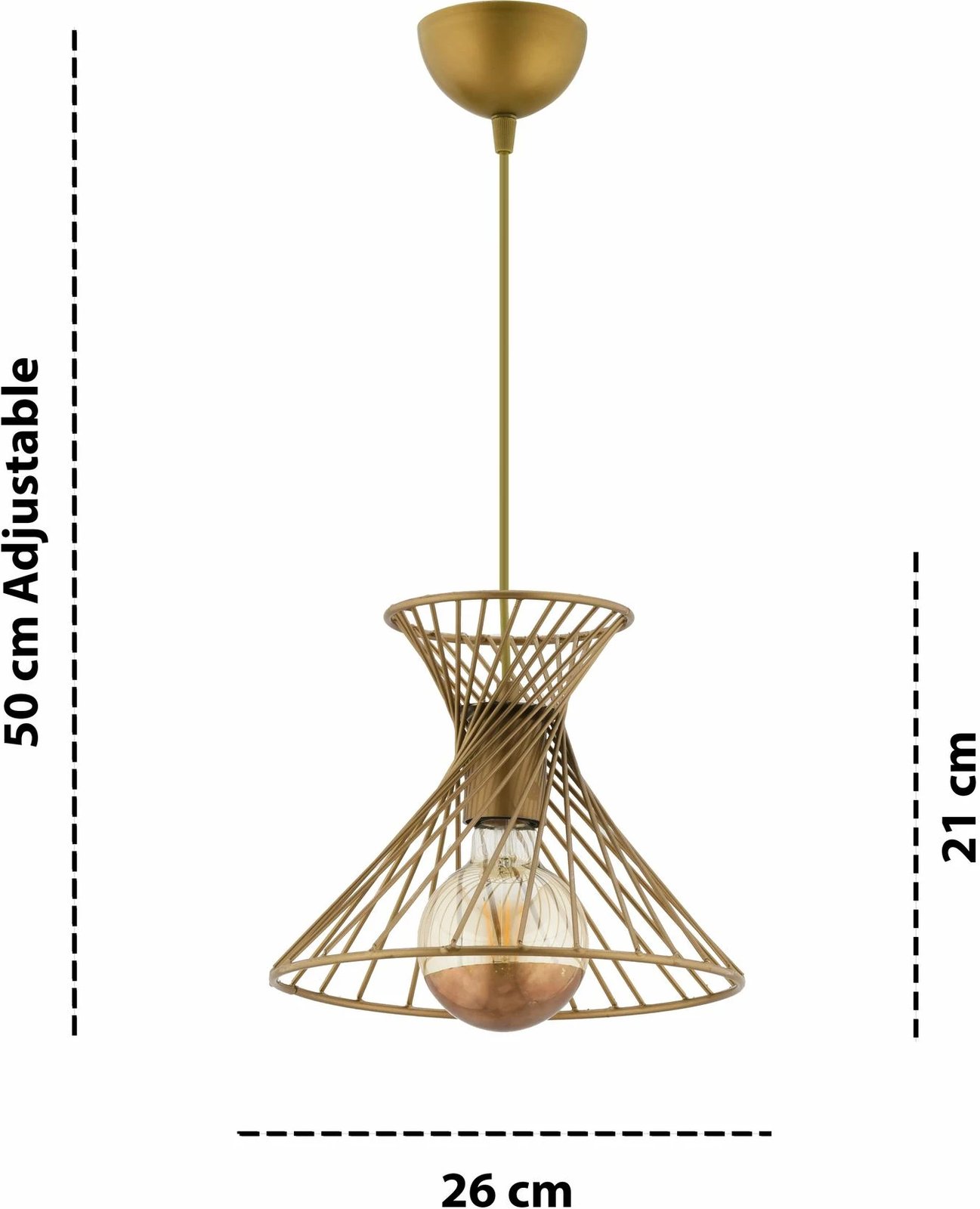 Llambë tavani Opviq, Korzet, ngjyrë ari