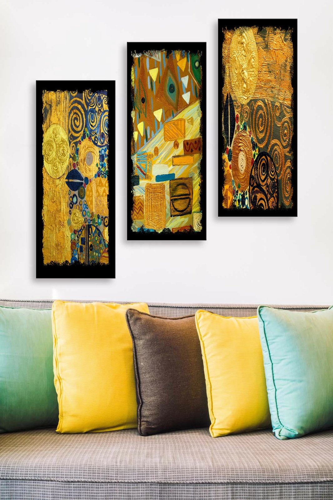 Pikturë dekorative MDF, 3 copë, Wallity, MDF0016