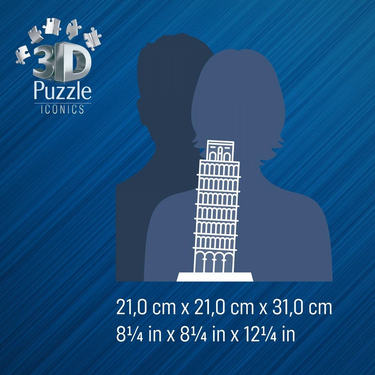 Puzzle 3D Ravensburger Leaning Tower of Pisa, 231 pjesë, plastikë