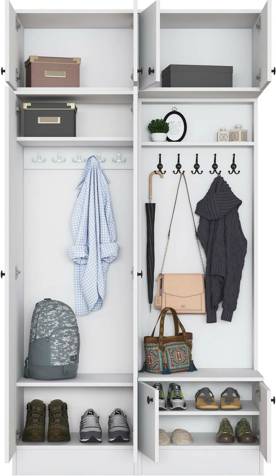 Stendë për korridor, ngjyrë e bardhë, Skye Decor, EA145 - 3841