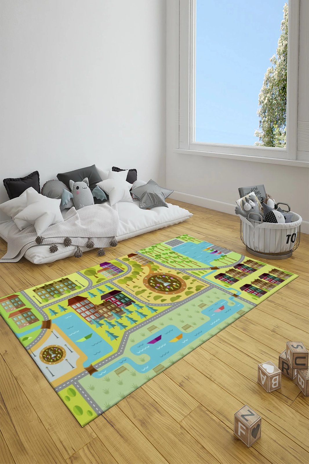 Qilim shumëngjyrësh për fëmijë, 80x150cm, Conceptum Hypnose CT-3075