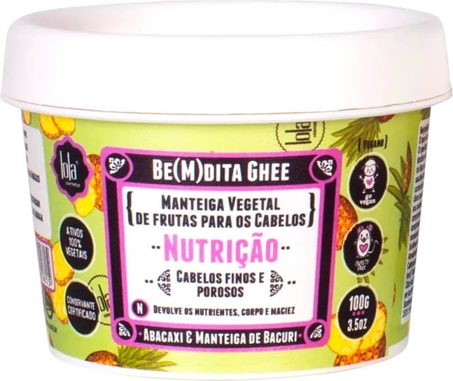 Maskë për flokë për femra Lola Cosmetics Be(M)dita Ghee me ananas dhe bacuri butter, 100g